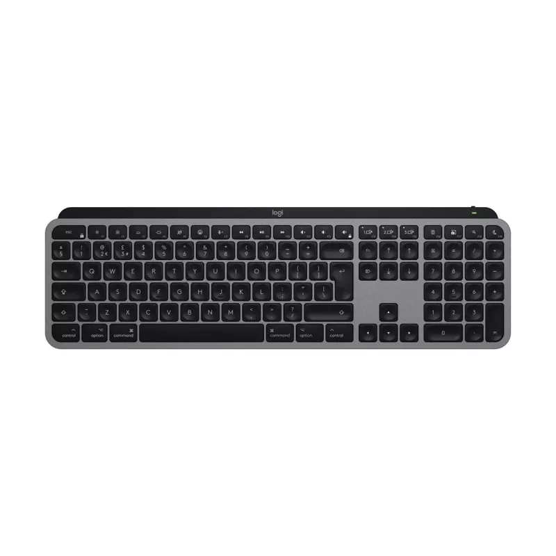 Logitech MX Keys S for Mac näppäimistö toimisto RF Wireless + Bluetooth QWERTZ saksa alumiini valkoinen