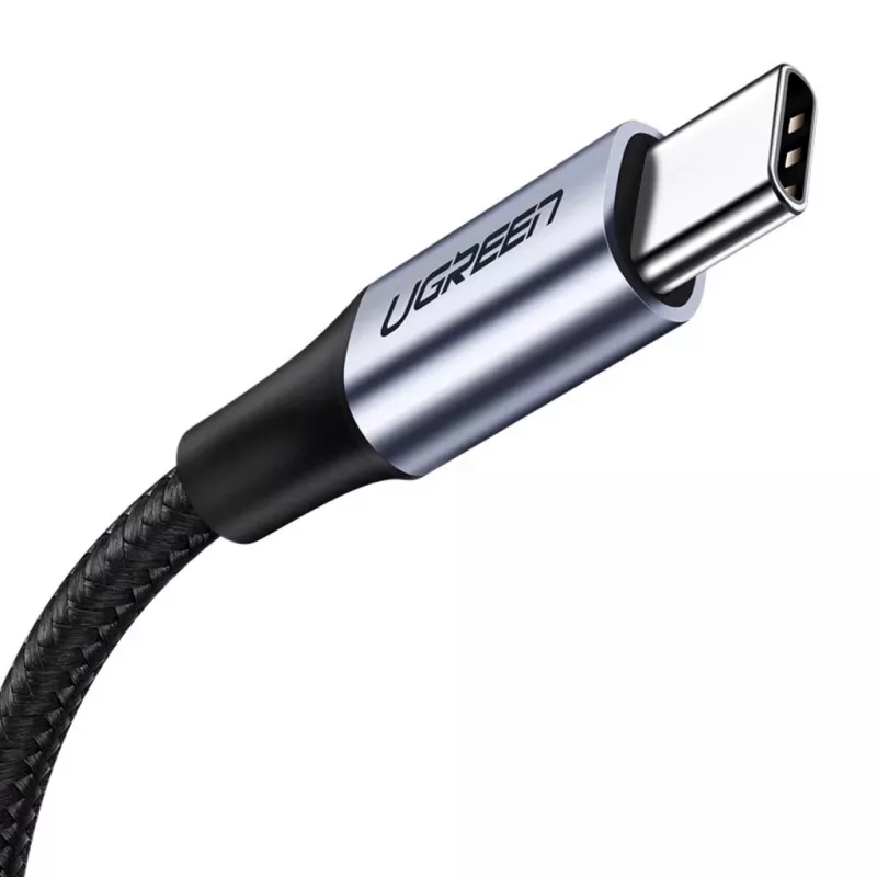 USB-C–DisplayPort-kaapeli UGREEN 1 m — USB-C (uros) – DisplayPort (uros), suorat liittimet, musta