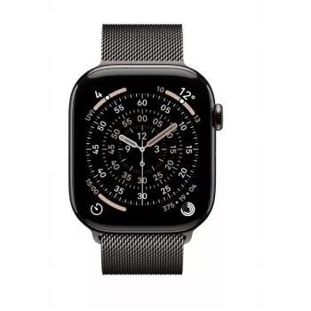 Apple Watch Series 11 GPS + Cellular 46mm Slate Titanium Case Slate Milanese Loop M/L