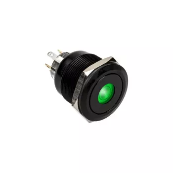 DimasTech vandalismikytkin 25mm Blackline Dot RGB (PD224) vandalismin kestävä painokytkin