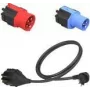 Pistorasiasovitin NRGkick NRGkick Smart Attachment Set Standard musta sininen punainen