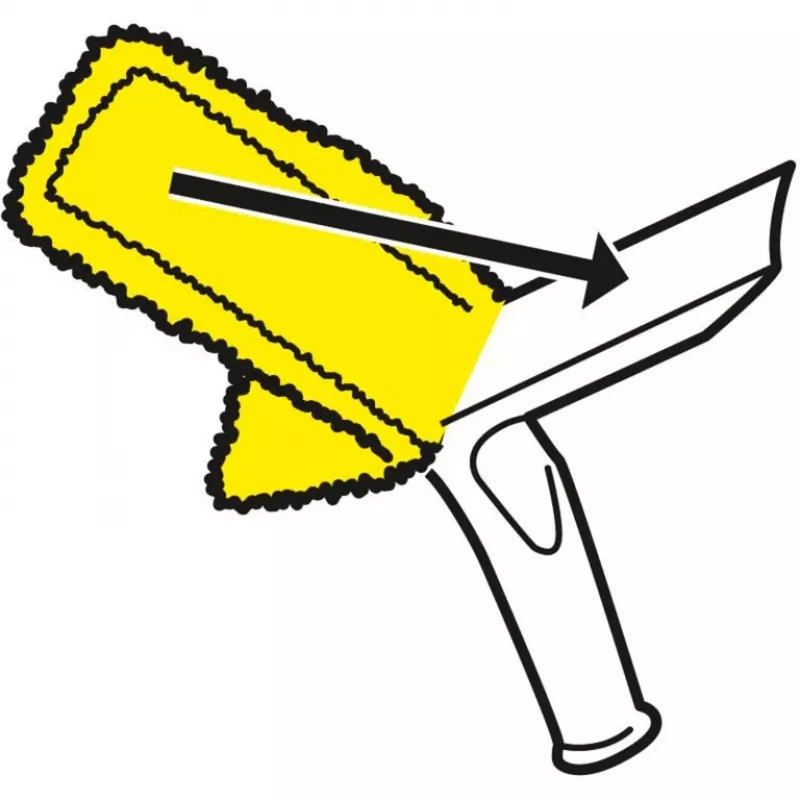 Ikkunanpesurin lisävaruste Karcher 2.633-130.0 — mikrokuituliinat 275 mm (2 kpl)