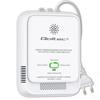 CO-hälytin QOLTEC 52576 – häkäanturi, 85 dB hälytys