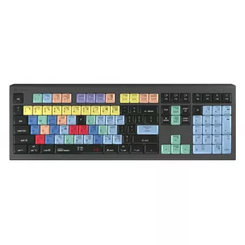 Logickeyboard LKB-CBASE-A2M-UK näppäimistö yleismalli USB QWERTY UK-englanti musta