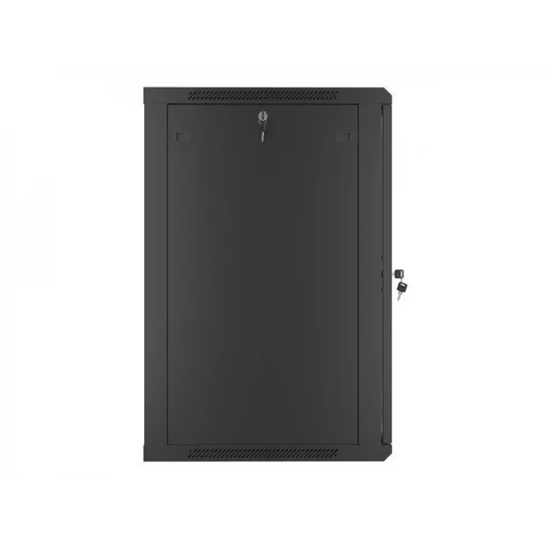 Seinäasennettava kaappi LANBERG WF01-6618-10B, 18U, 600×600×907 mm, musta, 60 kg