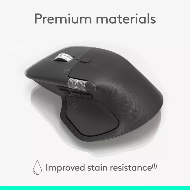 Logitech MX Master 4 for Business hiiri – langaton + Bluetooth, 8000 DPI, grafiitti | Logitech