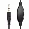 Langallinen pelikuulokemikrofoni GEMBIRD MHS-03-BKRD — binaural, korvan peittävä, 3,5 mm, 1,8 m kaapeli, punainen/musta