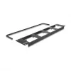 Delock 88195 D-tyypin 19" kytkentäpaneeli 4 levyllä 86 x 86 mm, 4 porttia, 2U, musta