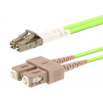 Kuitukaapeli LOGON AL5LCSC20I/5I OM5 20 m LC–SC 50 µm duplex vaaleanvihreä