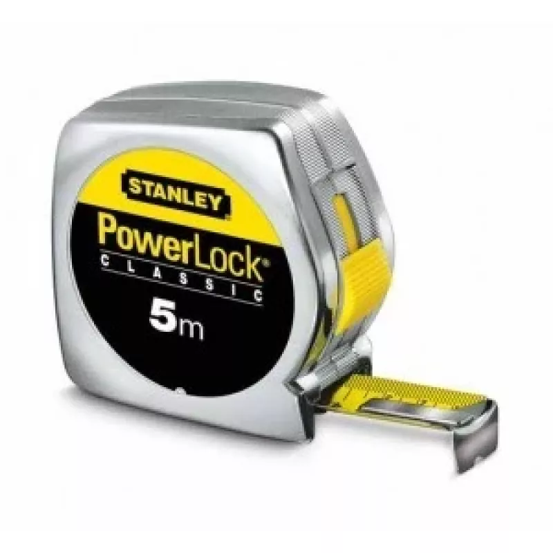 Powerlock teräsmittanauha 5 m x 25 mm täysin kromattu - erä 12