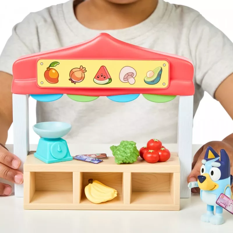 Leikkihahmosetti TMTOYS Mini Bluey ruokakauppa BLU17555 – minihahmosetti leikkihetkiin