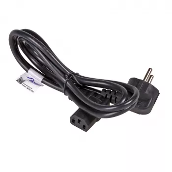 AKYGA AK-PC-12A kulmavirtajohto CEE 7/7 - IEC C13, 3 m, musta