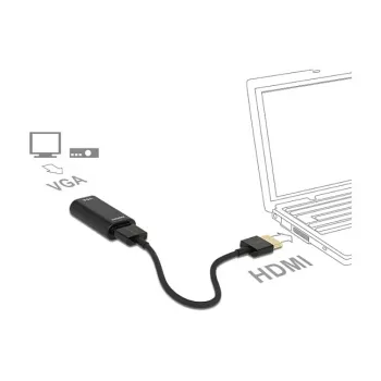 Kaapeli HDMI/VGA DeLOCK 65667 0,15 m