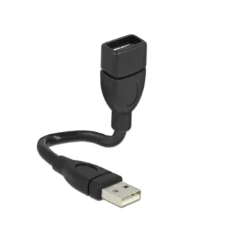 USB-kaapeli DeLOCK 15 cm USB 2.0 USB A musta