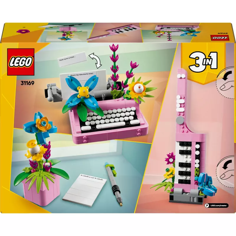 LEGO CREATOR 3in1 31169 kukkaiskirjoituskone