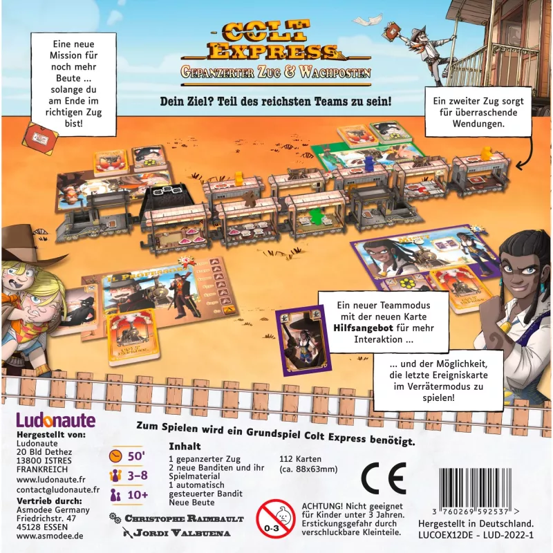 Colt Express - Gepanzerter Zug & Wachposten, lautapelin lisäosa