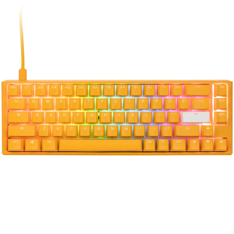 Ducky One 3 keltainen SF näppäimistö pelikäyttöön USB QWERTY US English