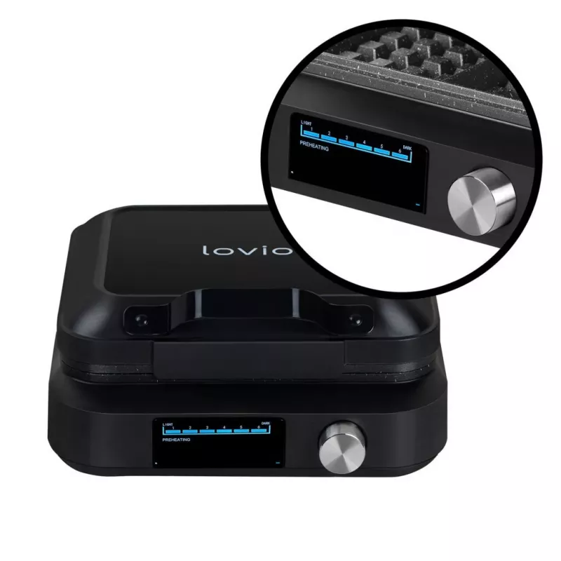 Lovio LVWF002BK vohvelirauta 1500W musta