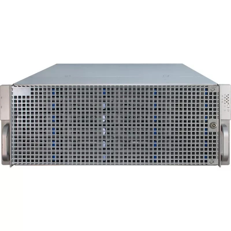 Palvelinkotelo Inter-Tech 4U-4424 rack musta, hopea