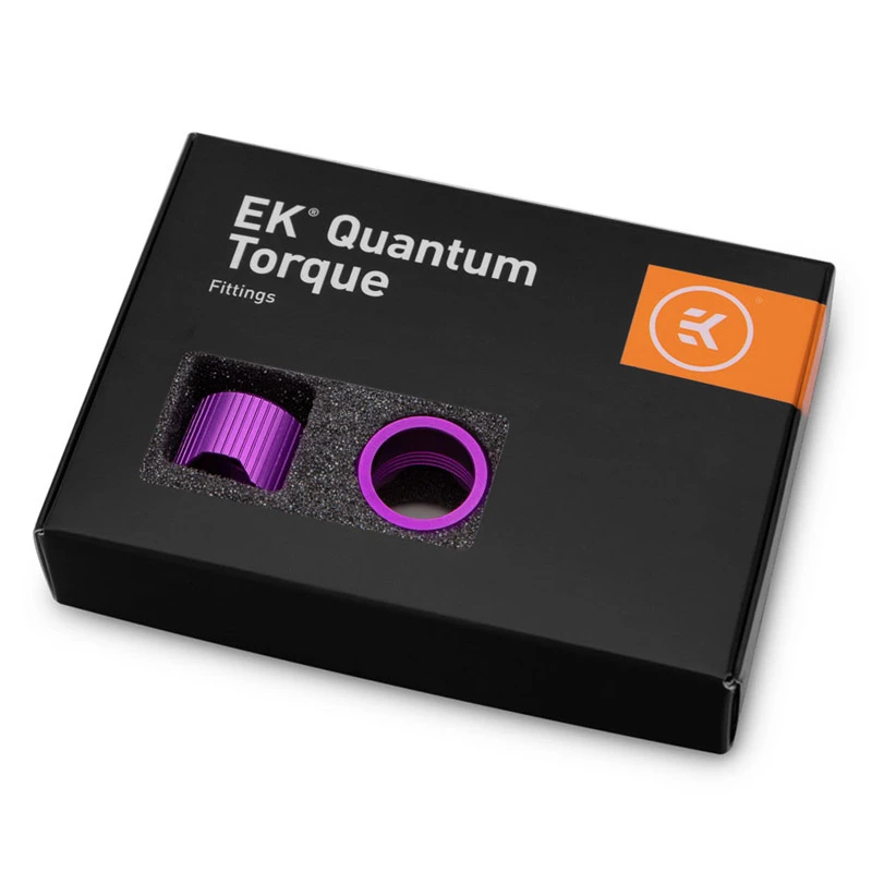 EK Water Blocks EK-Quantum Torque Puristusrenkaat STC 16, Violetti, 6 kpl:n pakkaus