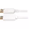 Sharkoon adapterikaapeli DisplayPort 1.2 > HDMI 4K valkoinen 3 metriä