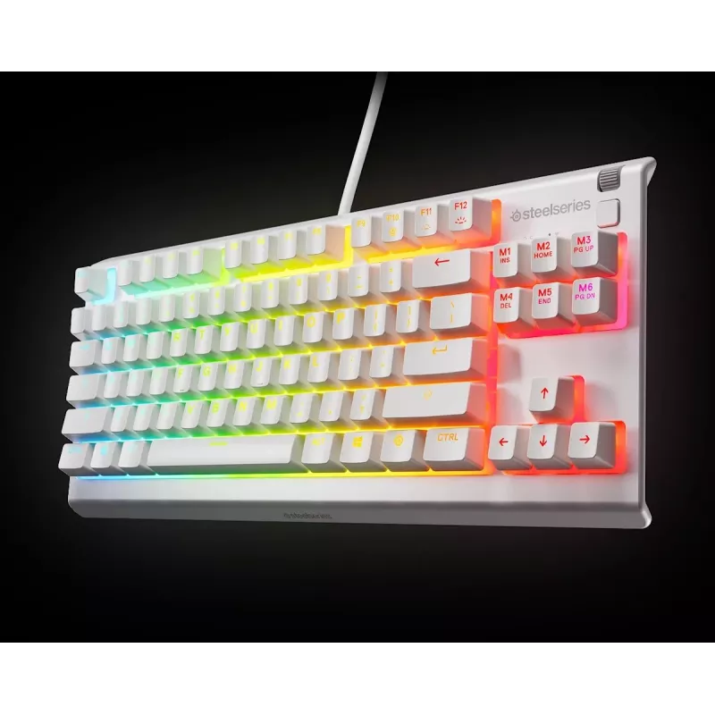 Näppäimistö SteelSeries Apex 3 TKL US, valkoinen