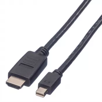 Mini DisplayPort -kaapeli VALUE Mini DP-HDTV M/M 3 m