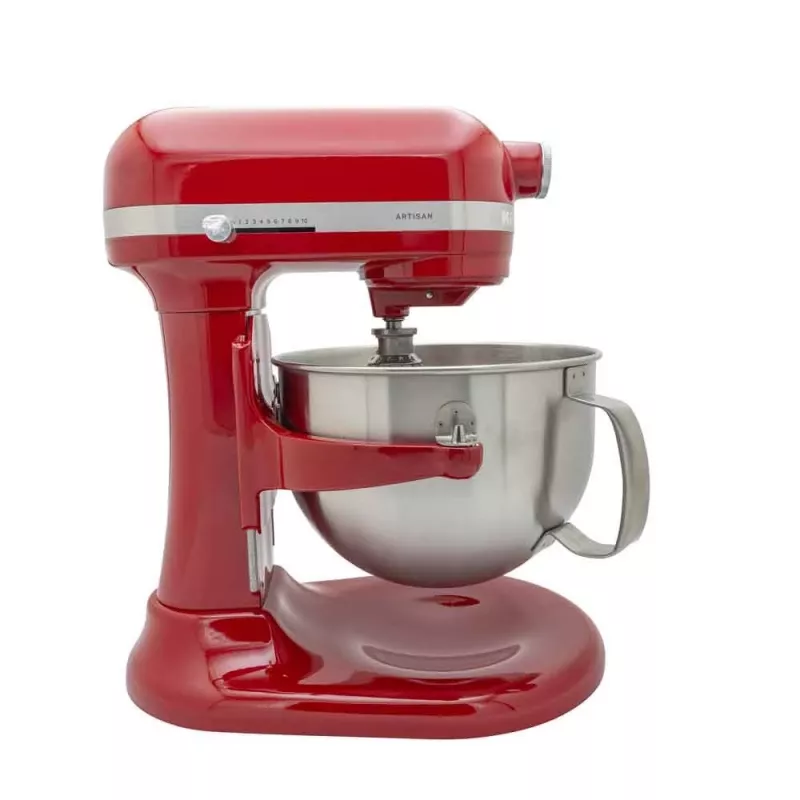 KitchenAid 5KSM60SPXEER yleiskone 375 W harmaa, punainen, ruostumaton teräs