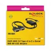 Sarjakaapeli DeLOCK 63950 USB 2.0 Type-A 2 x RS-232 DB9 musta 0,6 m
