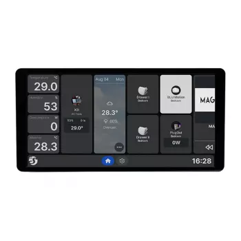6.95 tuuman Shelly Wall Display X2i WiFi/BLU -ohjauspaneeli (musta)