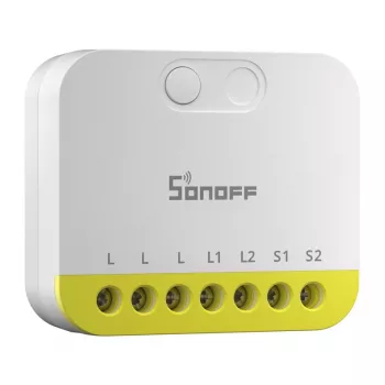 Kaksikanavainen mini-kytkin ilman N-johdinta Sonoff MINI-ZB2GS-L ZigBee