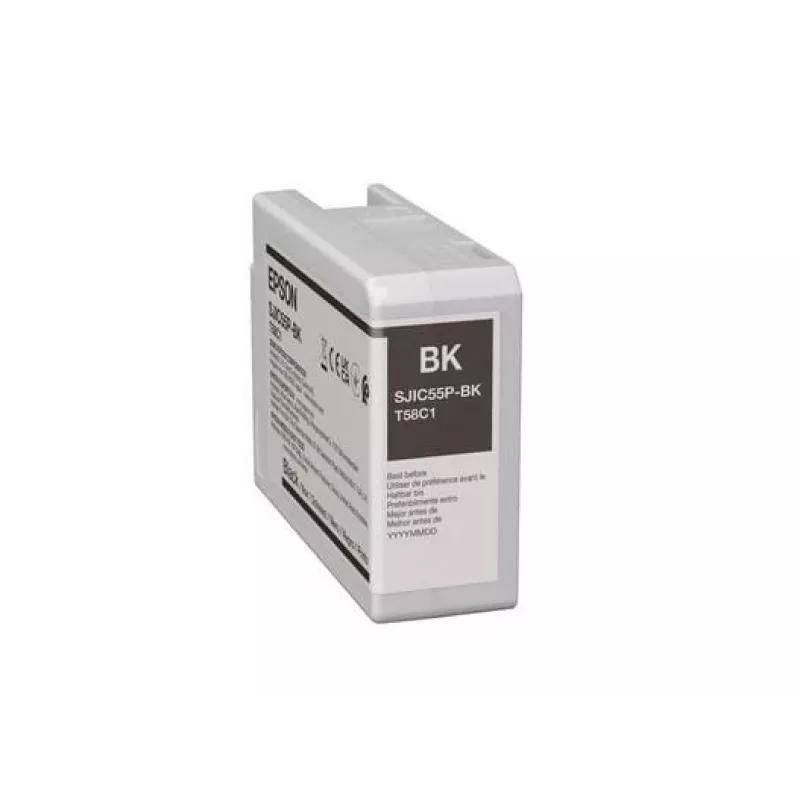 Mustekasetti Epson SJIC55 (BK) ColorWorks CW-D6500/D6000 -laitteisiin – musta