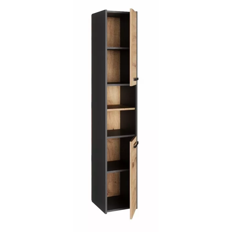 Topeshop S30 ANTRACYT/ARTISAN kylpyhuonekaappi