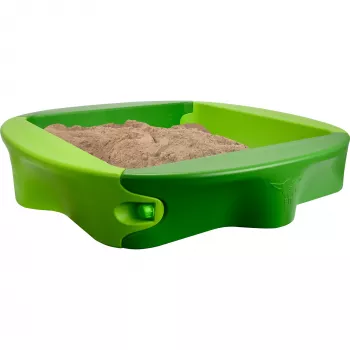 Hiekkalaatikko Simba-Dickie BIG 800056733, muovi, 1380×1380 mm, integroidut istuimet, vihreä