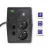 Qoltec Monolith 53980 UPS-varavirtalähde 1000 VA 600 W, 2x Schuko, LCD, USB, RJ45