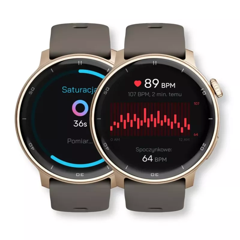 Älykello Stelio STSWA101GD Activ GPS 46 mm kulta — 46 mm GPS-älykello, kultainen kuori
