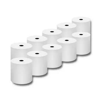 Qoltec 51892 lämpöpaperirulla 80 x 80 | 55 g/m² | 10 kpl | BPA-vapaa