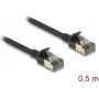 DeLOCK verkkokaapeli RJ45 Cat.8.1 0,5 m musta