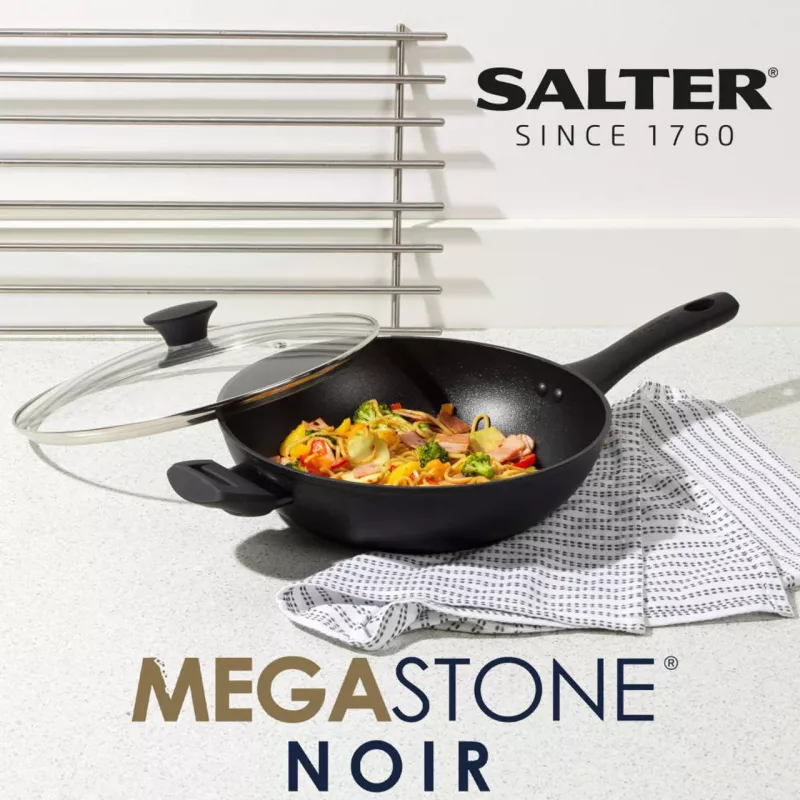 Wok-pannu Salter BW09329AR 28 cm Megastone Noir tarttumaton