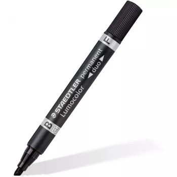Pysyvä merkkiaine Staedtler Lumocolor permanent duo 348 B musta 1 kpl