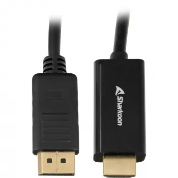 DisplayPort-HDMI-adapteri Sharkoon 4K 60 Hz, 1 m kaapeli
