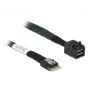 DeLOCK SAS-kaapeli 85081 0,5 m ohut SAS SFF-8654 Mini SAS HD SFF-8643