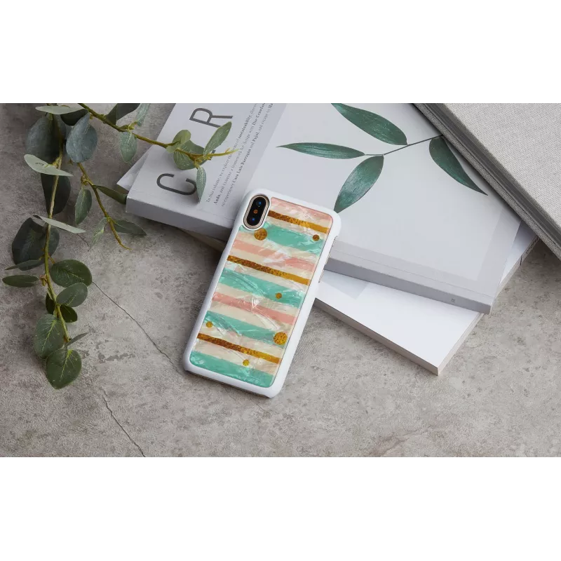 iKins Pop Mint suojakuori iPhone XS/X:lle, valkoinen