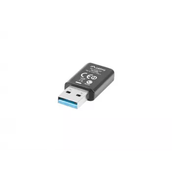 Langaton USB-verkkosovitin LANBERG NC-1200-WI, WLAN USB 2.0, 2 sisäistä 2 dBi antennia, jopa 5000 Mbit/s