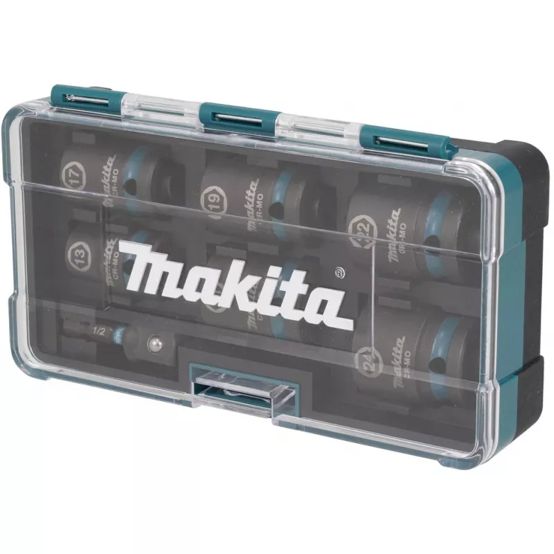 Makita E-16592 iskeväruuvinväännin hylsyavainsarja musta, turkoosi