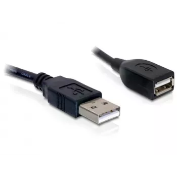 USB 2.0 -jatkokaapeli DeLOCK 82457 0,15 m musta