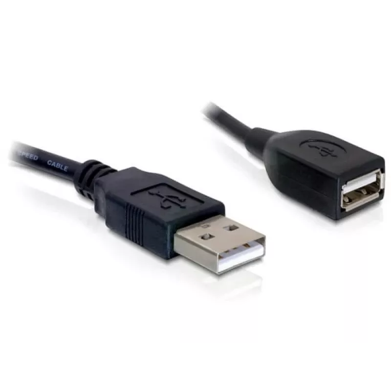 USB 2.0 -jatkokaapeli DeLOCK 82457 0,15 m musta