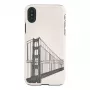 Puhelinkotelo man and wood iPhone X/XS, Handbrücken-design, musta