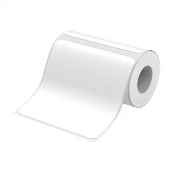 Lämpötarrat NIIMBOT T100×100-75 (valkoinen) – 100×100 mm, rulla, 75 tarraa