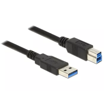 USB-kaapeli DeLOCK 85070 USB 3.2 Gen 1 5 m USB A USB B musta